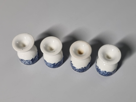 Engels blauw Enoch Wedgwood Woodland set 4x Eierdopje