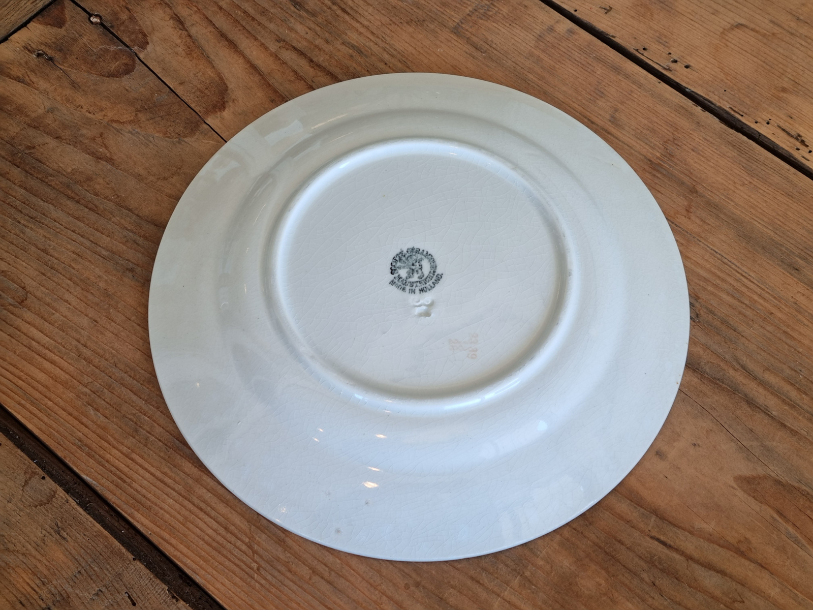 Societe Ceramique Vogeltjes plat dinerbord 23,5 cm