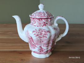Copeland Spode's Pink Rhine koffiepot theepot 1,2 liter