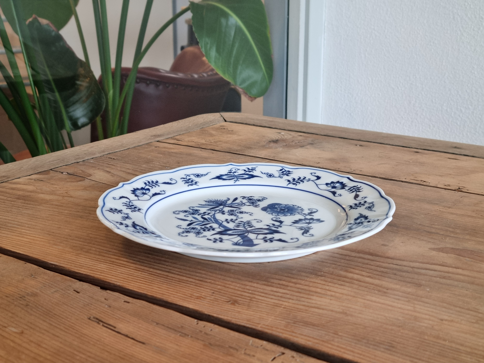 Verkocht = Blue Danube Ontbijtbordje 22 cm