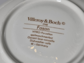 Villeroy en Boch Fasan rood set 6x Soepkom met Schotel