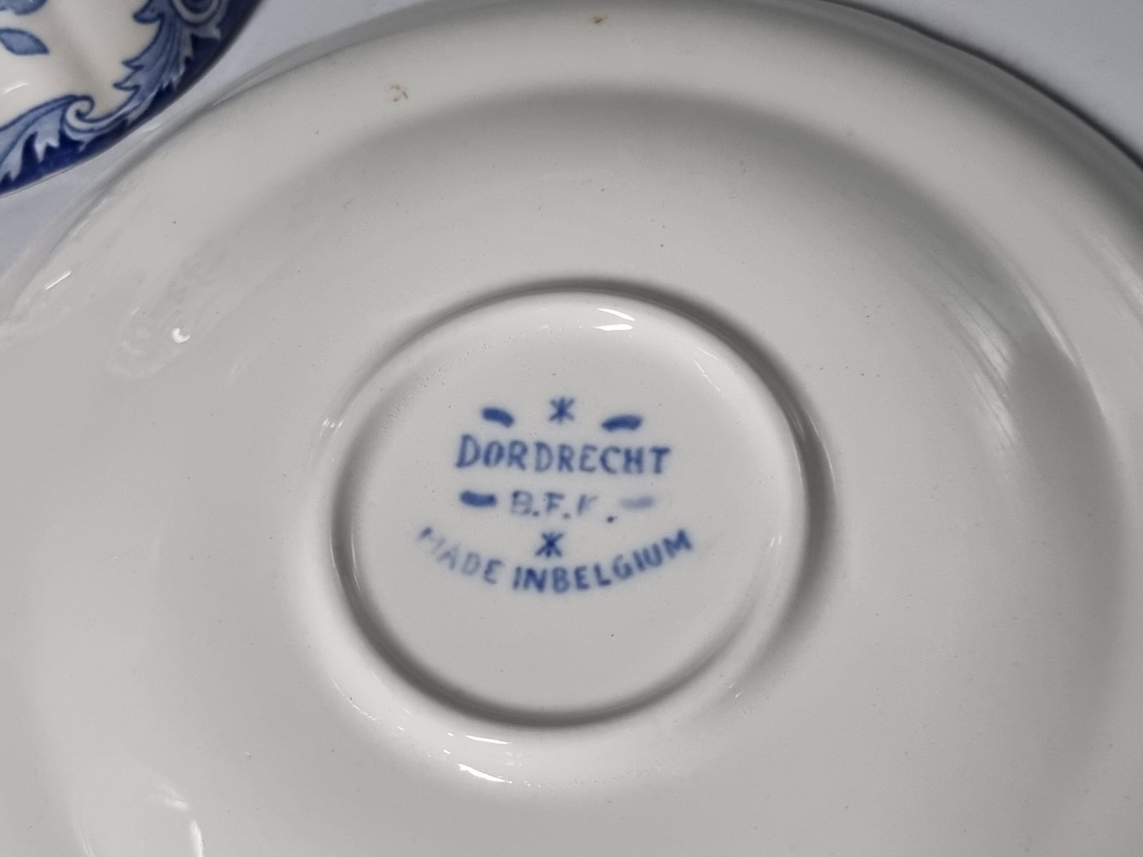 Boch BFK decor Dordrecht blauw kop en schotel