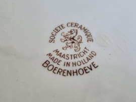 Boerenhoeve Bruin Societe Ceramique ronde schaal slabak 26 cm