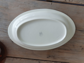 Boerenbont 417 Societe Ceramique apart plat model Serveerschaal 34,5 cm (wit)
