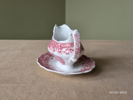 Engels rood Ridgway Woburn sauskom op vaste onderschotel