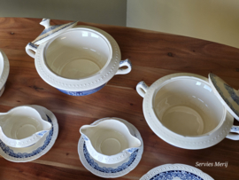 Boerenhoeve blauw Societe Ceramique Eetservies 8 personen