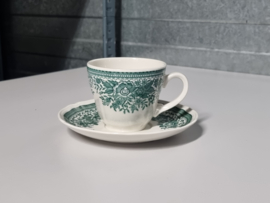 Villeroy en Boch Fasan groen koffie kop en schotel