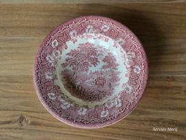Engels rood English Ironstone Tableware EIT diep bord 22 cm (hooiwagen)