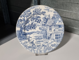 Engels blauw English Style plat dinerbord 24 cm (Hare & Hounds)