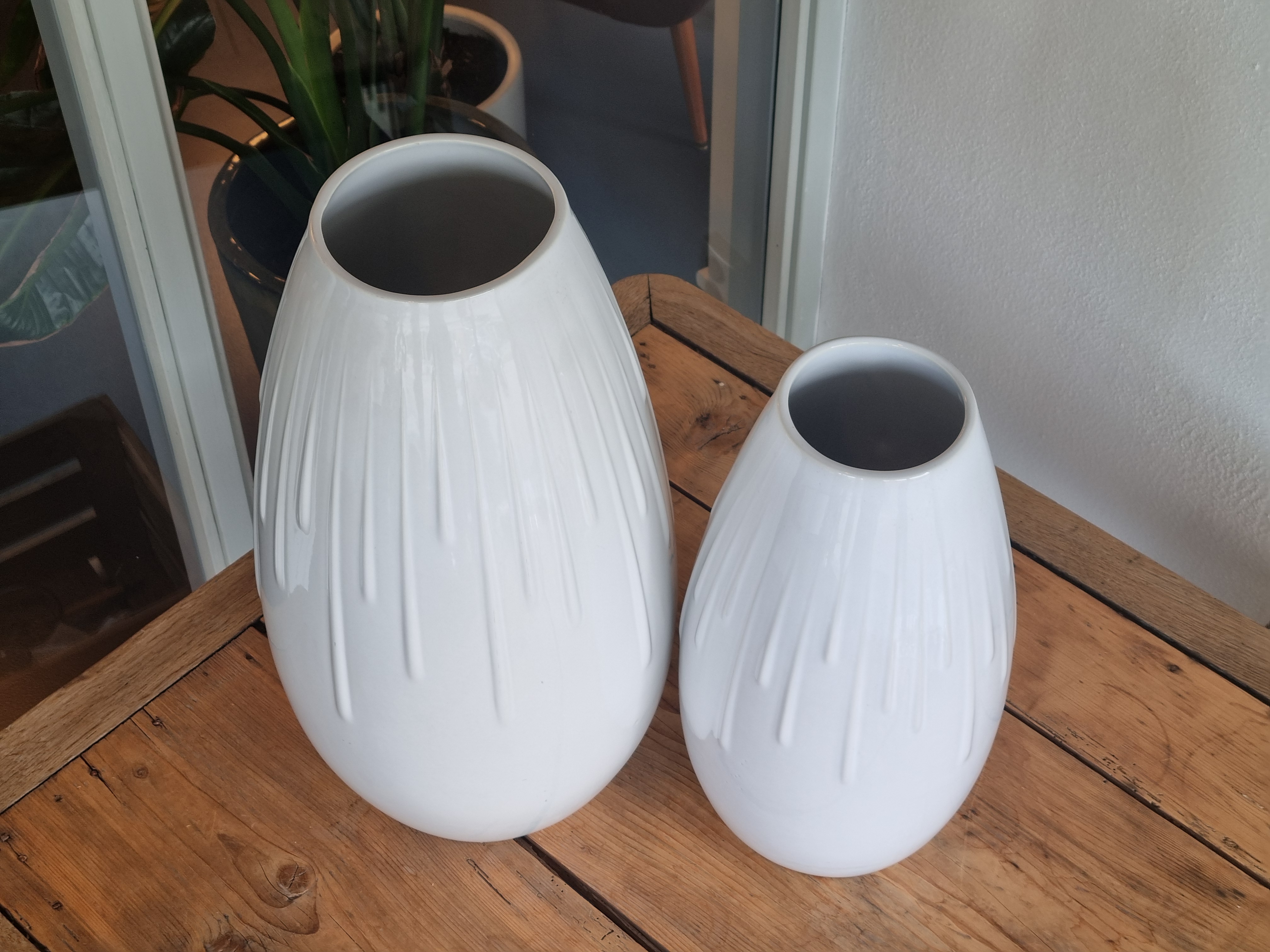 Regout Wim Visser set 2x Druppelvaas 41 cm en 51 cm