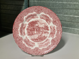 Engels rood Grindley Country Inns plat dinerbord 25 cm