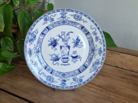 Potiche blauw Societe Ceramique Plat Dinerbord 23,5 cm