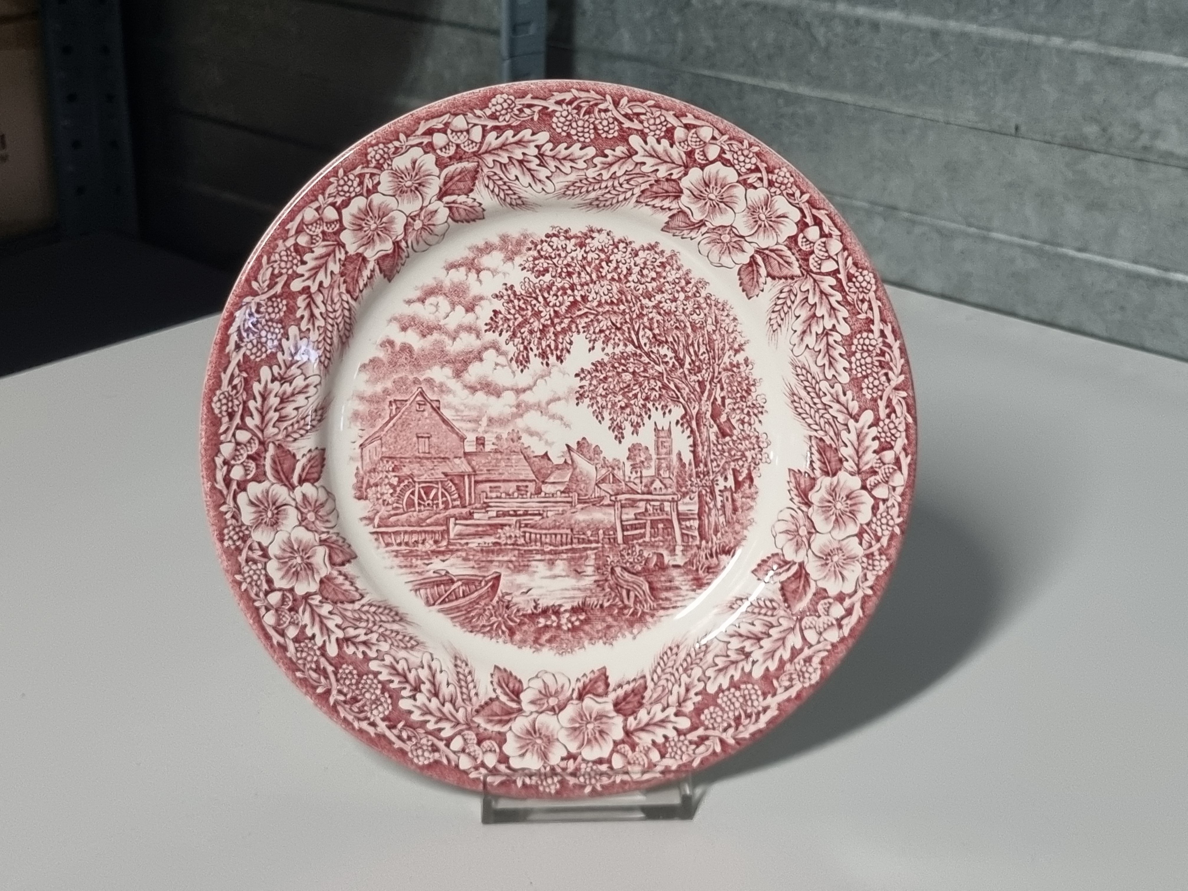 Engels rood Broadhurst The Constable Series ontbijtbord 20,5 cm