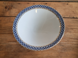 Lomonosov blauw Cobalt Net Tazza op hoge voet