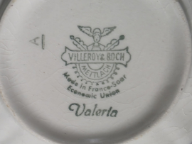 Villeroy en Boch Valeria rood set 4x soepkom met schotel (oude versie!)
