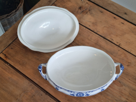 Engels blauw Ethelwyn Bishop & Stonier dekschaal terrine
