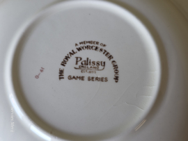 Engels Palissy Game Series diep bord 22,5 cm (afb. hoenders)