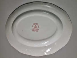 Engels rood Enoch Wedgwood Woodland ovale schaal 35 cm