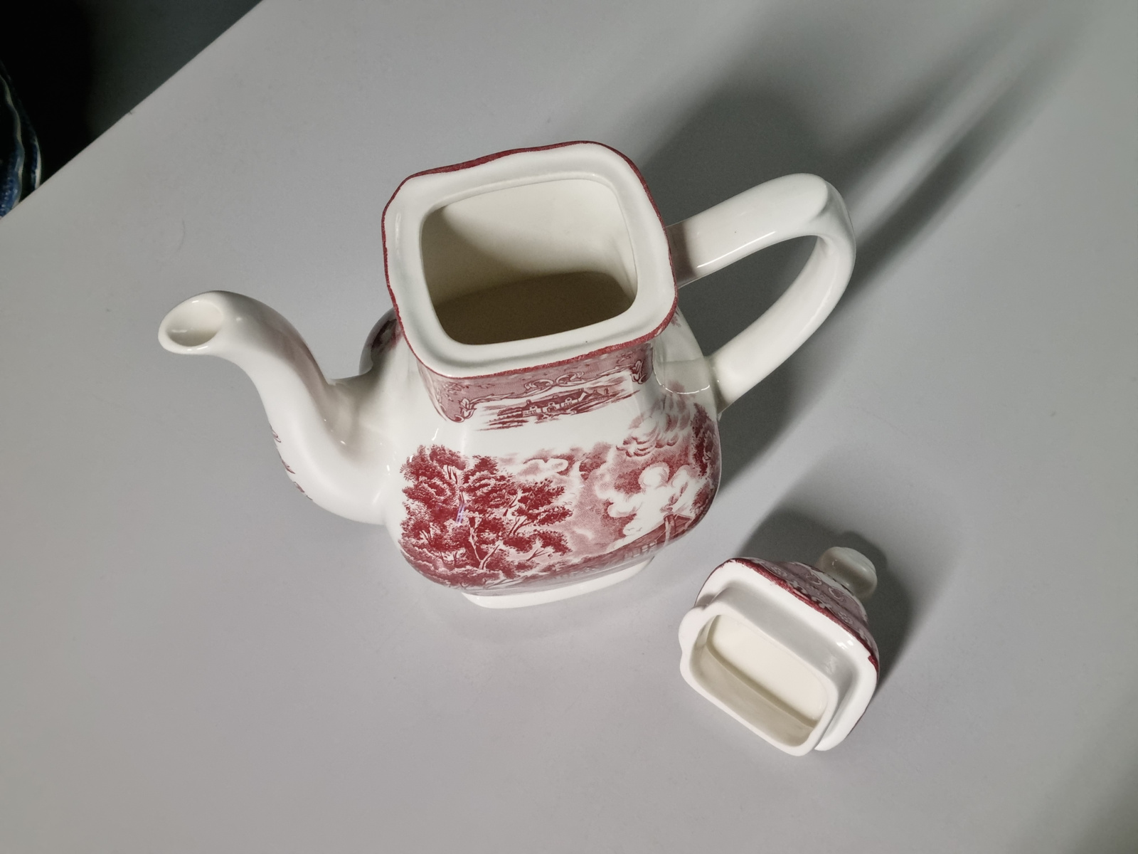 Engels rood Grindley Country Inns koffiepot theepot 18,5 cm