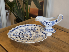 Zwiebelmuster Huttensteinach Schaal met vaste sauskom