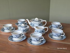Victoria Groen Societe Ceramique theeservies 6 personen