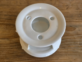 Petrus Regout wit theelicht (geen stempel, chipje)