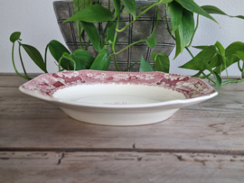 Victoria Rood Societe Ceramique set 6x Diep Soep Pasta Bord (wit)