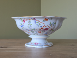 Petrus Regout Portici hoge ronde schaal op voet 26,5 cm