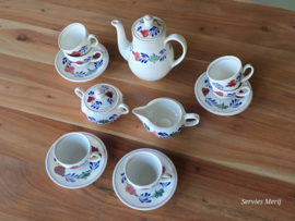 Boerenbont Boch Koffieservies Zeeland 6-personen (groen stempel)
