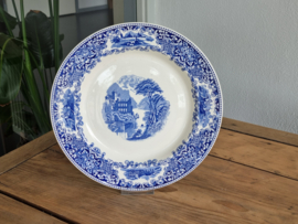 Regout Castillo Royal Sphinx blauw Pannenkoekenbord | Serveerbord 30 cm