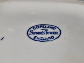 Engels Copeland Spode's Tower blauw Koffiepot groot model
