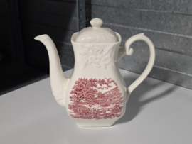 Engels rood English Ironstone Tableware EIT koffiepot theepot (wagen)