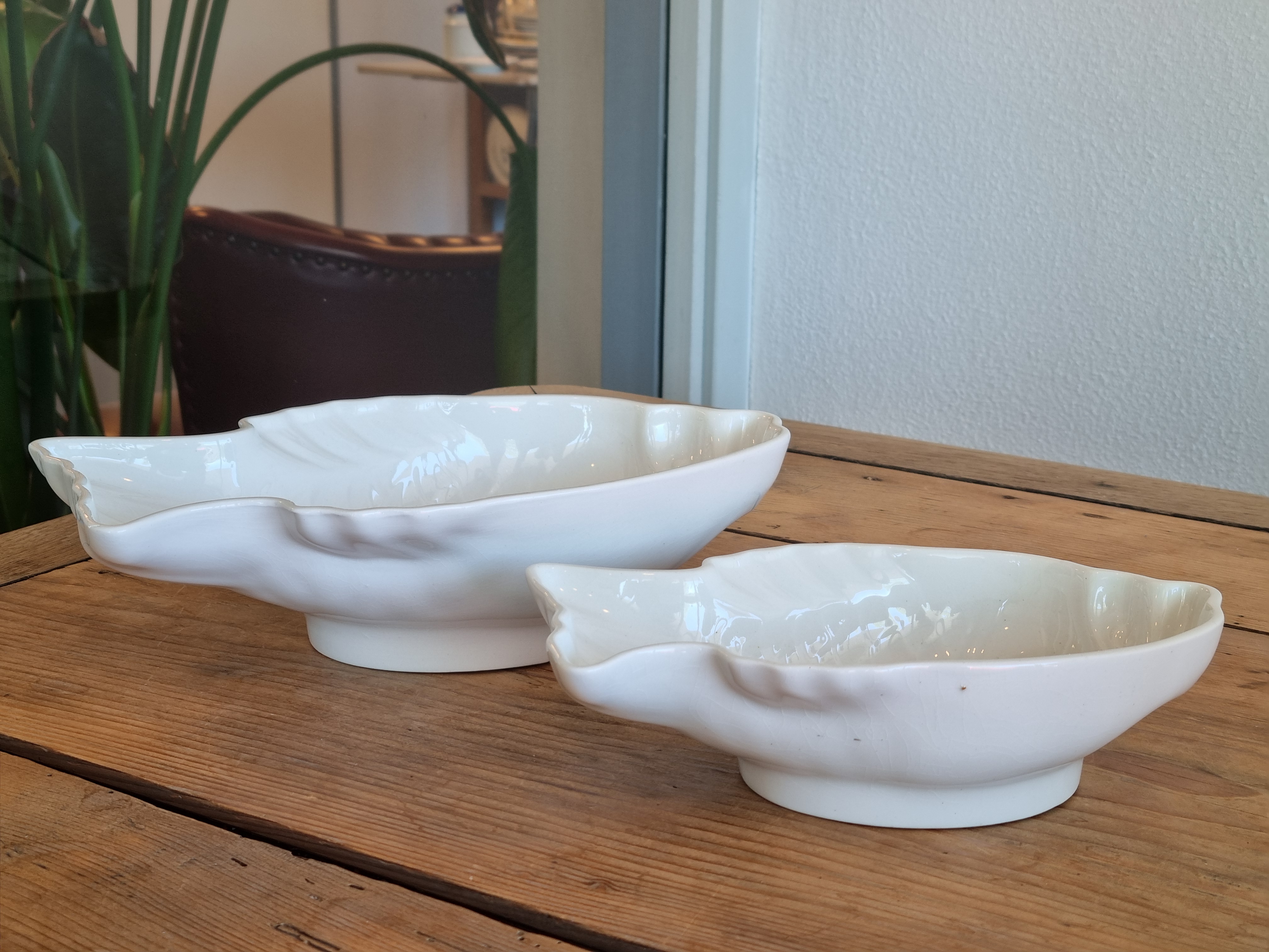 Societe Ceramique wit set 2x Puddingvorm Vis