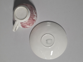 Engels rood Broadhurst Balmoral kop en schotel