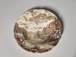 Engels bruin Johnson Bros Olde English Countryside Diep Pasta Bord 22 cm