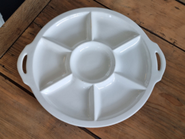 Societe Ceramique wit Vakkenschaal Snackschaal 32 cm