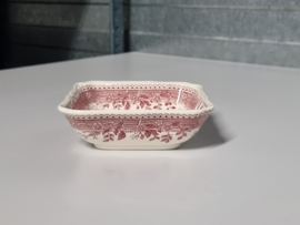 Villeroy en Boch Burgenland rood Serveerschaaltje vierkant 11 cm