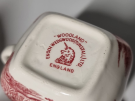Engels rood Enoch Wedgwood Woodland Roomstelletje