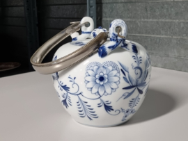 Zwiebelmuster Huttensteinach Chocoladeketel met zilveren greep