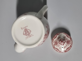 Engels rood Crown Ducal Bristol Koffiepot 18 cm