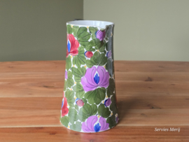 Societe Ceramique Schrijfnamendecor decor Bloemendaal amstelkan nr. 3 21,5 cm