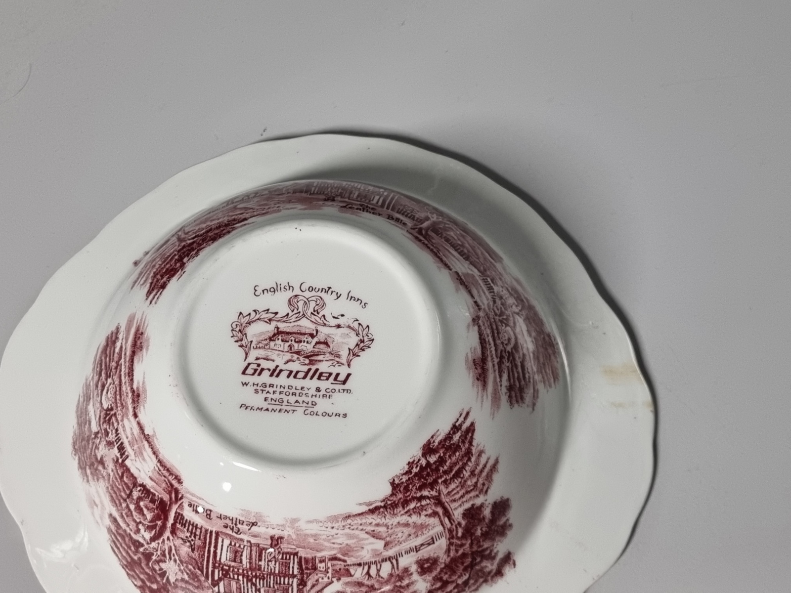 Engels rood Grindley Country Inns dekschaal terrine