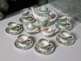 Villeroy en Boch Burgenland groen Koffieservies 8-pers.