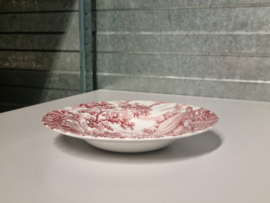 Engels rood The Hunter by Myott diep bord 22,5 cm