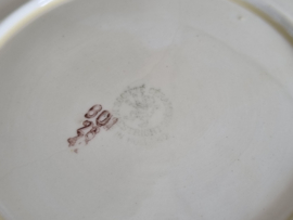 Societe Ceramique Bloemetje Serveerschaal  rond 27,5 cm