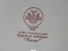 Villeroy en Boch Fasan rood ontbijtbord 20 cm