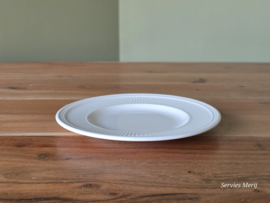 Wedgwood Windsor bord met parelrand én ribbel 18,5 cm