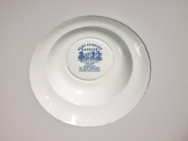 Engels blauw Olde Country Castles diep pasta curry bord 23 cm