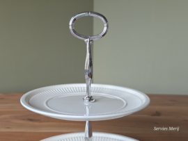 Wedgwood Edme Etagere (bijzondere borden) 2-laags zilverkleurig