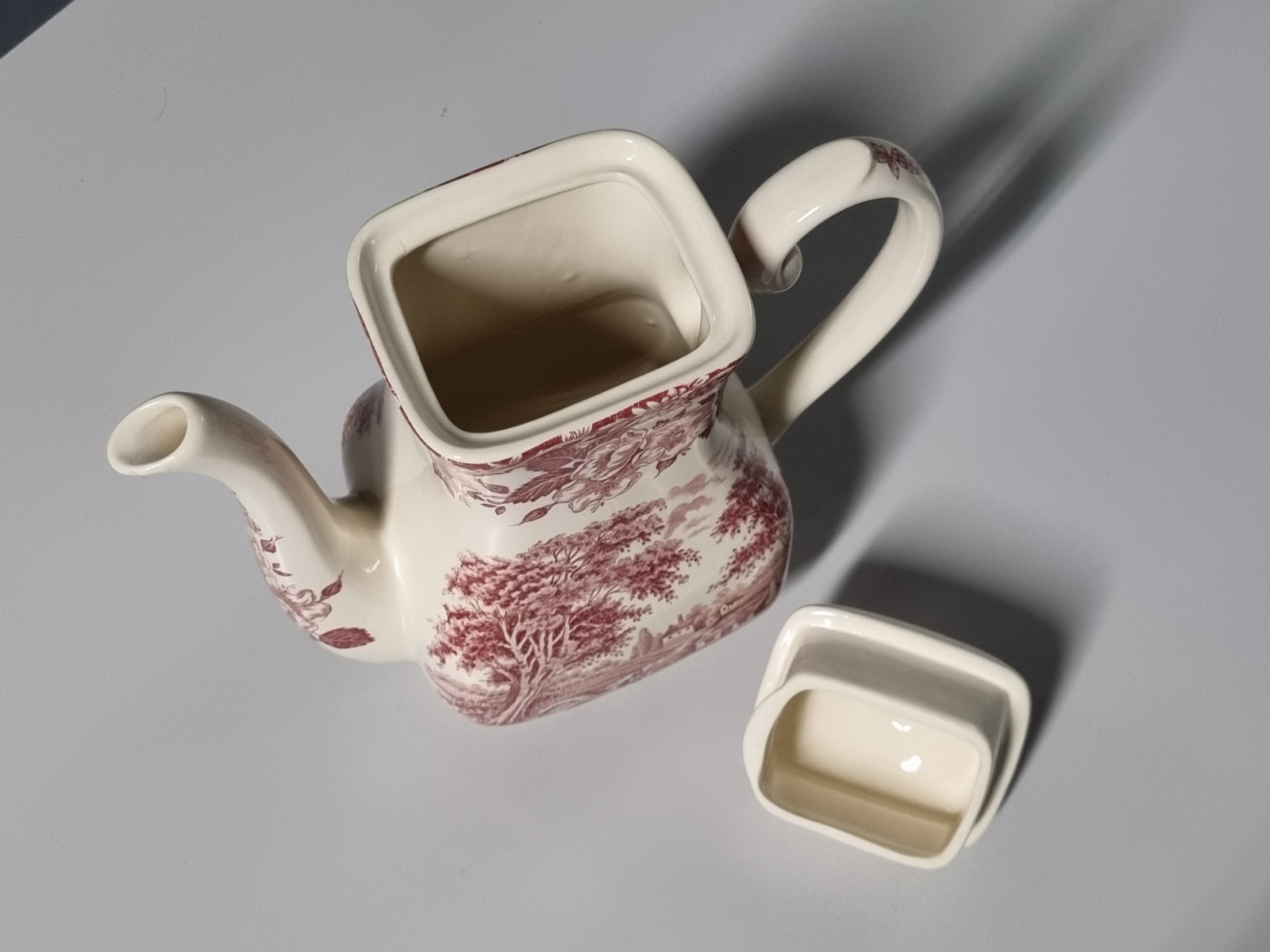 Engels rood English Ironstone Tableware EIT Koffiepot 1,2 liter (herder)